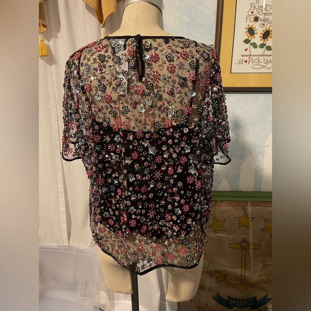 JCrew beaded collection top NWT - Picture 4 of 6